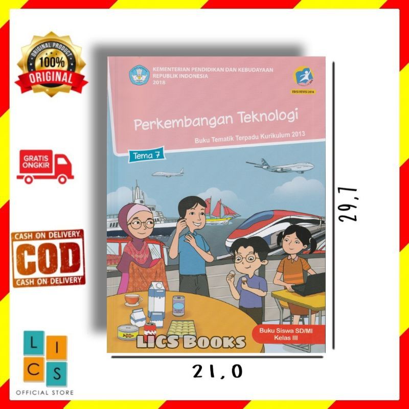 Jual Buku SD Kelas 3 Tema 7 Revisi 2017 2018 Kurikulum 2013 Kurtilas ...