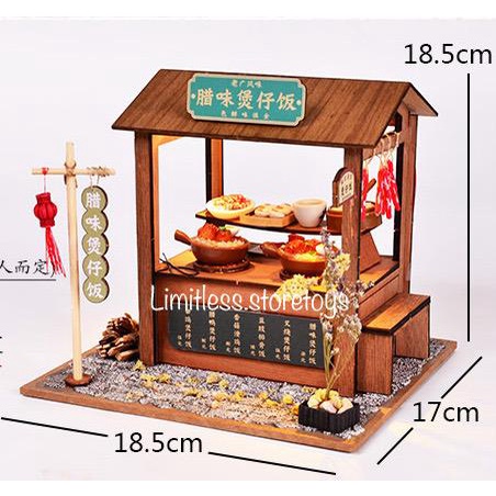 Jual DIY RAKIT MINIATURE STAND CLAYPOT RICE BM-830 /PUZZLE CRAF (DO IT ...