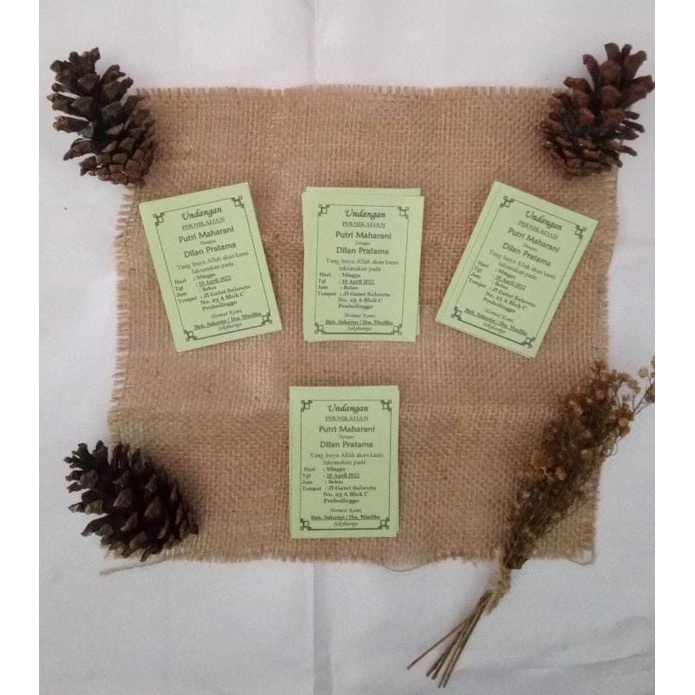 Jual Undangan Berwarna Rokok-Sabun / Ucapan di Souvenir Sehari Jadi ...