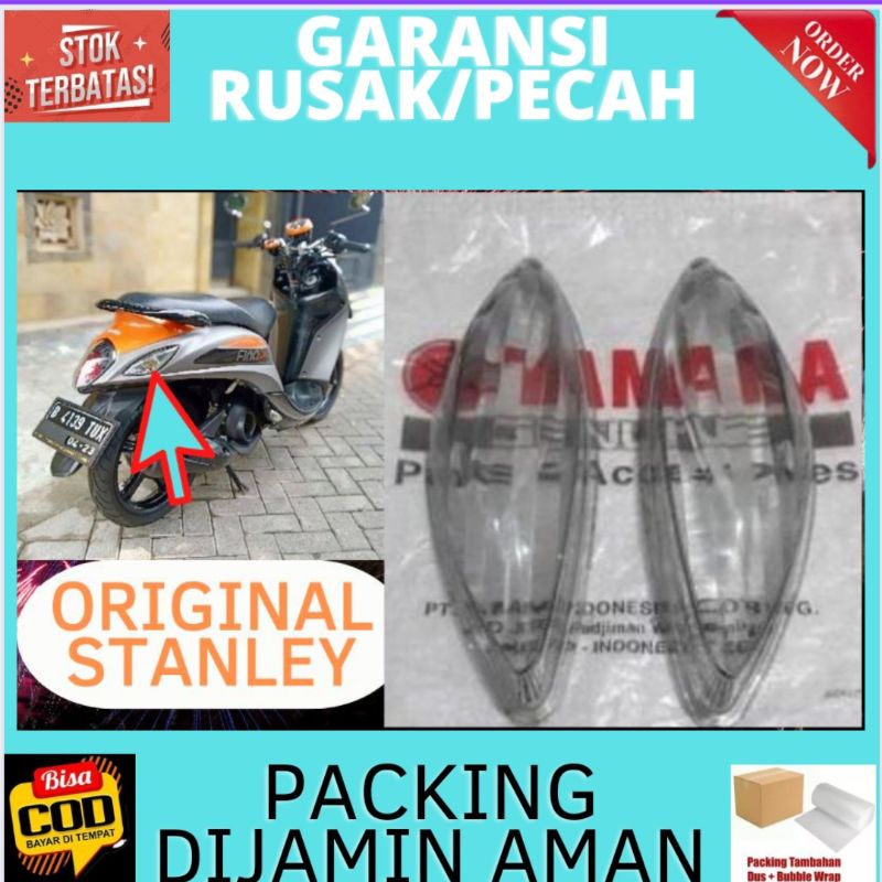 Jual Mika Kaca Lampu Sein Sen Riting Reteng Belakang Kanan Smoke Fino