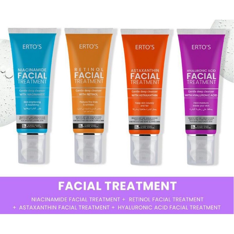 Jual ERTOS FACIAL TREATMENT NIACINAMIDE / RETINOL / ASTAXANTHINE