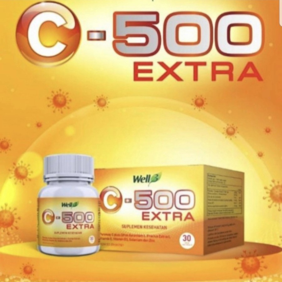 Jual Ester C500 Extra Well3 CNI Suplemen Vitamin C isi 30 Tablet