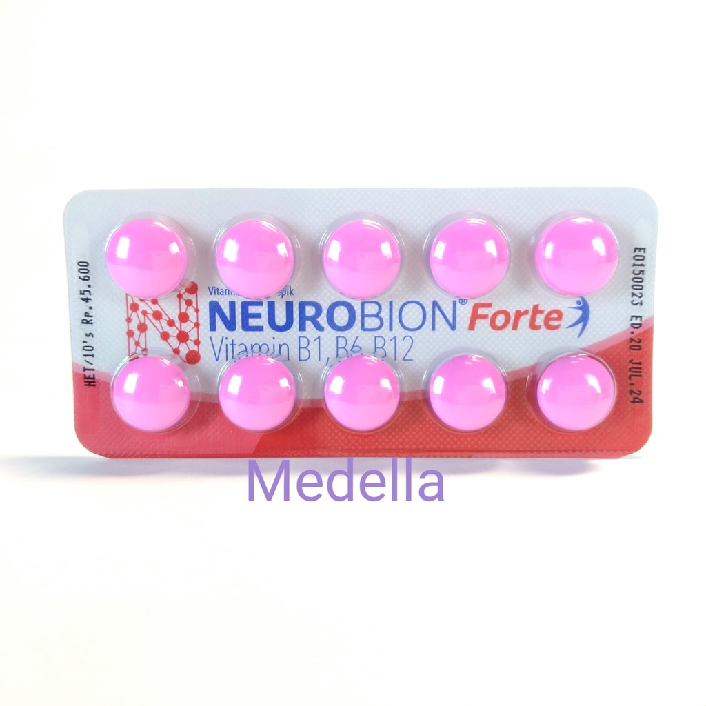 Jual Neurobion Forte Pink Strip Isi 10 Tablet | Shopee Indonesia