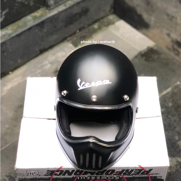 Jual helm vespa italy racing design cakil | Shopee Indonesia