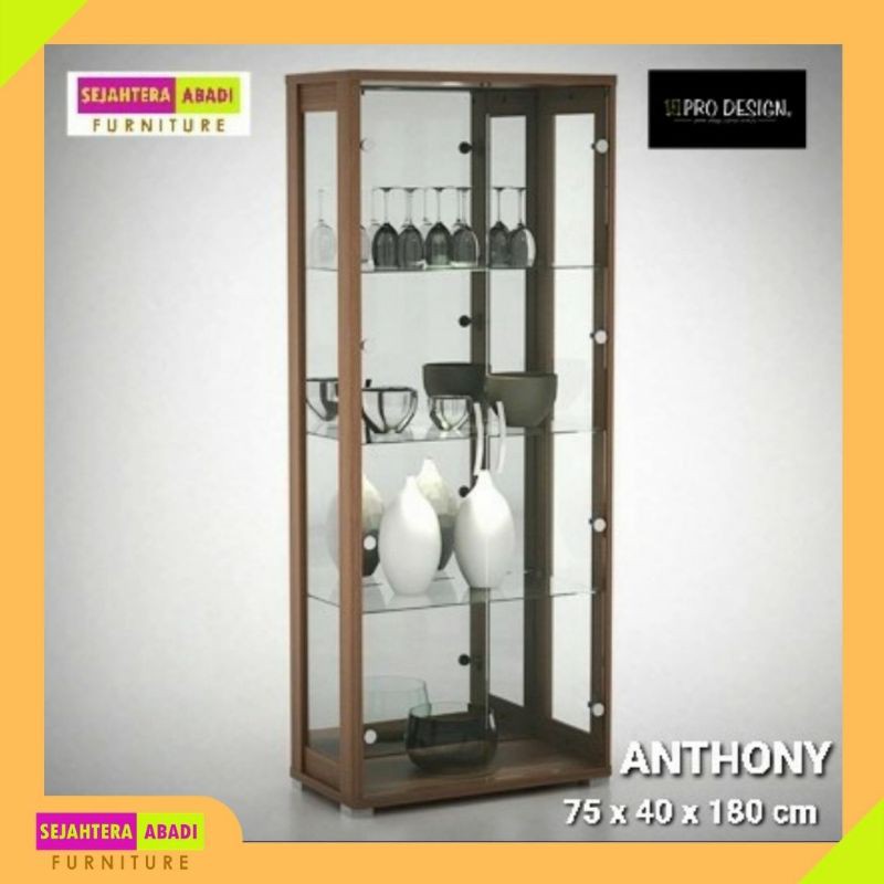 Jual Lemari Display Show Case Lemari Kaca Anthony Merk Prodesign [Sale ...