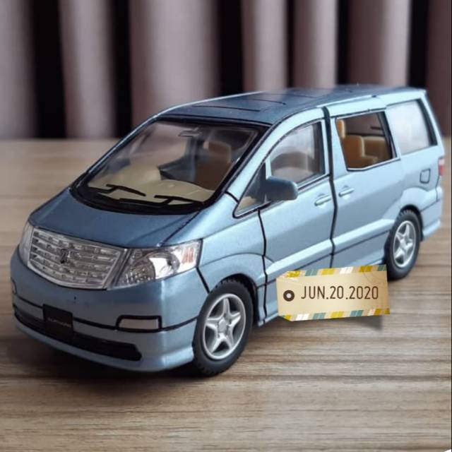Jual KINSMART TOYOTA ALPHARD BLUE SKALA 1/38 | Shopee Indonesia