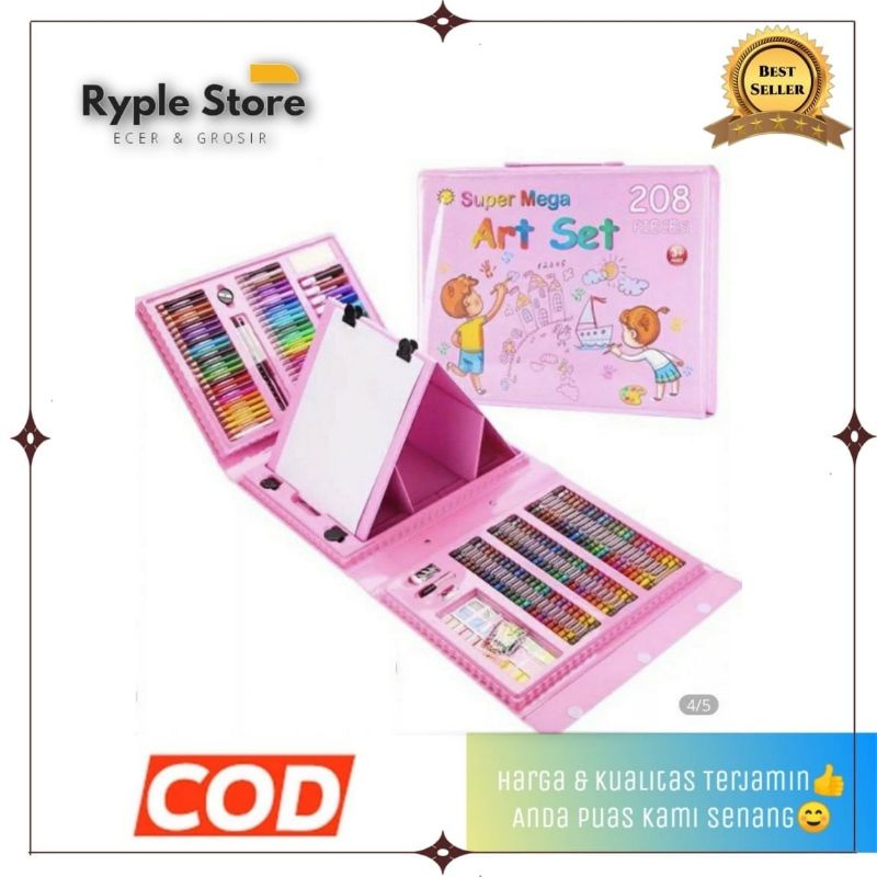 Jual 208pcs coloring set - mewarnai - alat menggambar