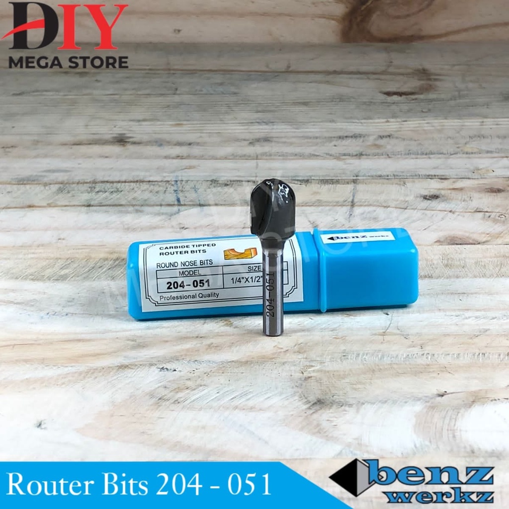 Jual Router round nose bit / mata profil 12,7 mm x 1/4
