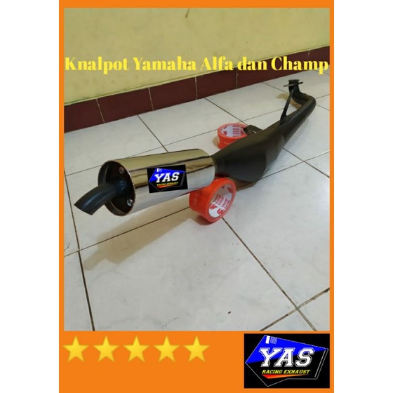 Jual Knalpot Alfa Champ Model Fizr Standar Racing Garing | Shopee Indonesia