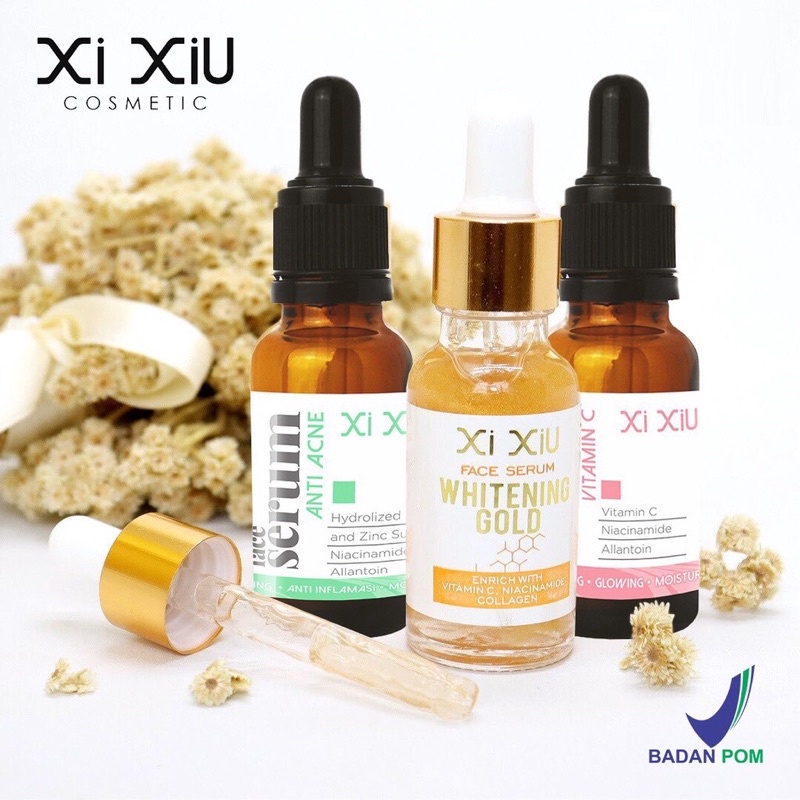 Jual XI XIU Face Serum Vitamin C / Anti Acne / Whitening Gold 20 ml