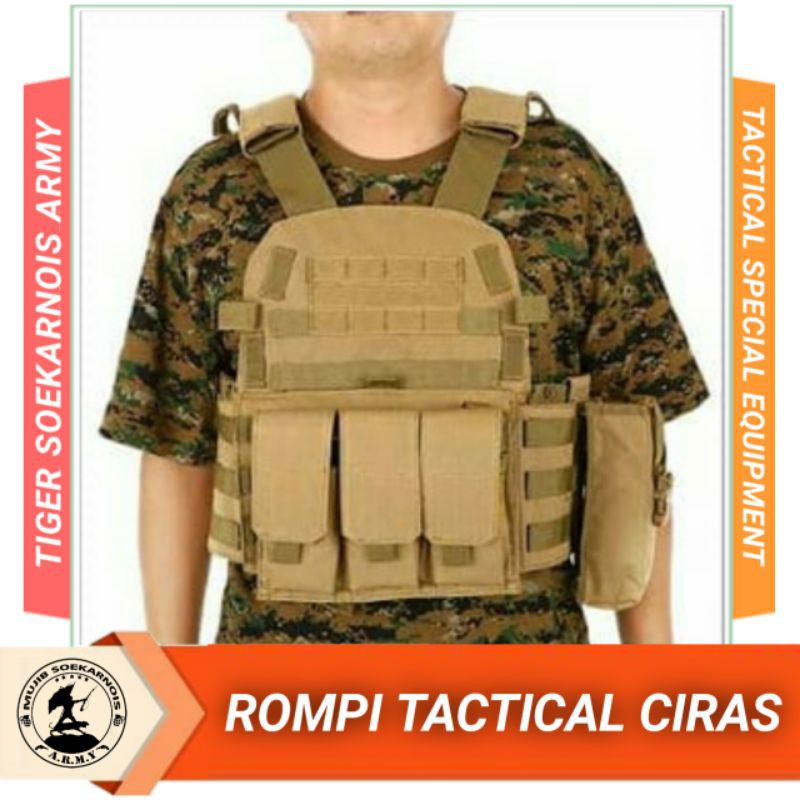 Jual Rompi Tactical Ciras Type Vest Body Vest Army Rompi Militer Tni