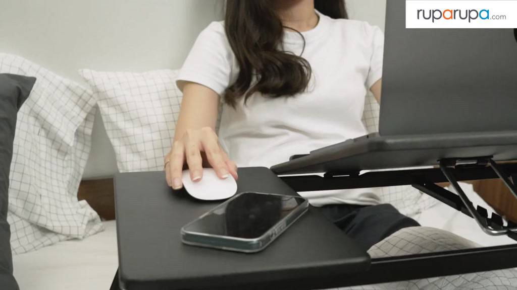 Jual AZKO Odi Meja Laptop Lipat Dengan Mouse Pad - Hitam Meja Anak Meja ...