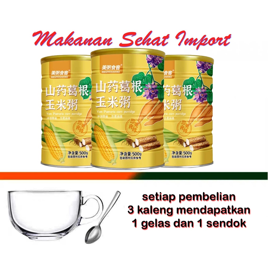 Jual Yam Pueraria Corn Porridge Bubur Bubuk Jagung Import Beli 3 Free