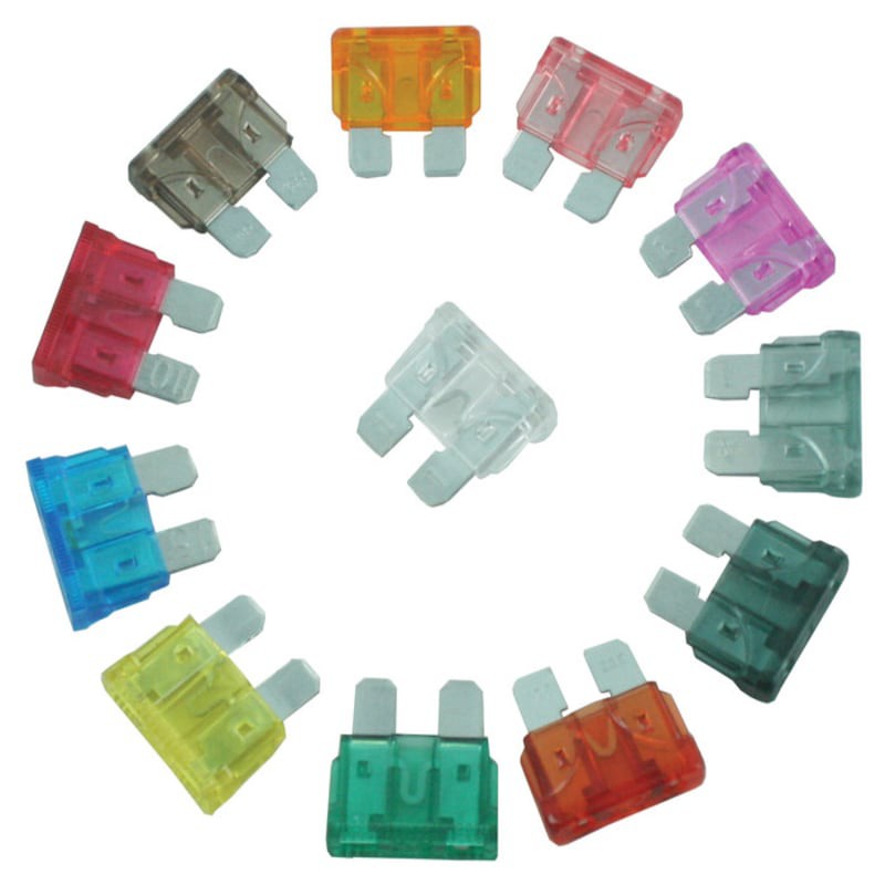 225FWY Assorted Low Profile Mini Blade Fuse Lot – 5A, 7.5A, 10A, 15A, 20A, 25A, 30A (APS/ATT Style)