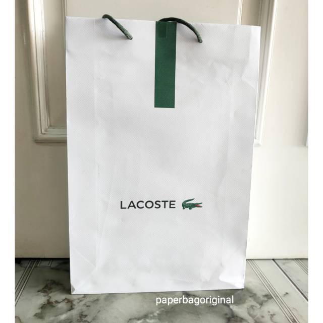 Paper on sale bag lacoste