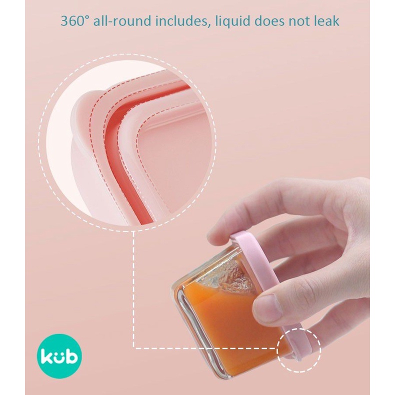 Jual KUB Glass Food Container Set (2x60ml + 2x120ml) | Shopee Indonesia