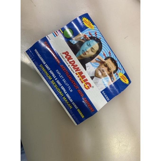 Jual ;&&&&] Poldanmig poldan mig sakit kepala sebelah migrain - 1 papan ...
