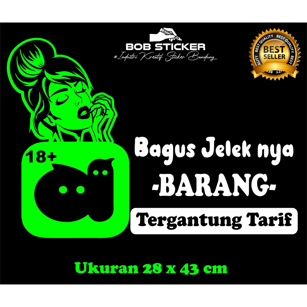 Jual Cutting sticker kata kata michat, stiker michat kaca mobil, kata ...