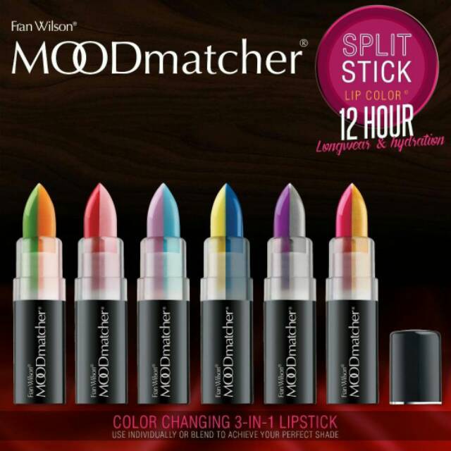 Jual Moodmatcher split stick lipstick by fran wilson | Shopee Indonesia