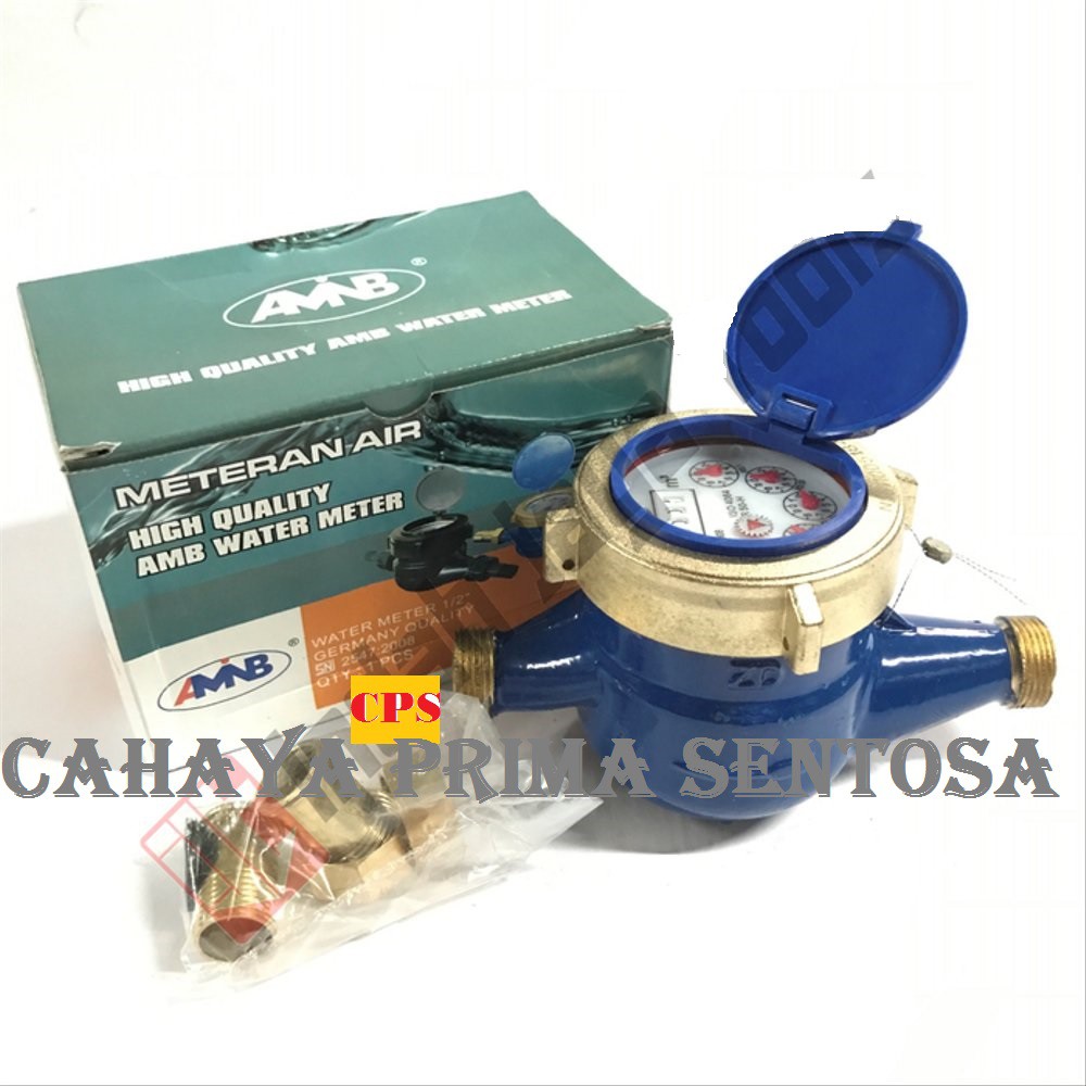 Jual METERAN AIR SETENGAH INCHI 4JARUM AMINB SNI | Shopee Indonesia