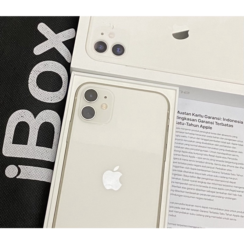 Jual iPhone 11 128 GB White Garansi Resmi iBox 9 Mei 2023 | Shopee