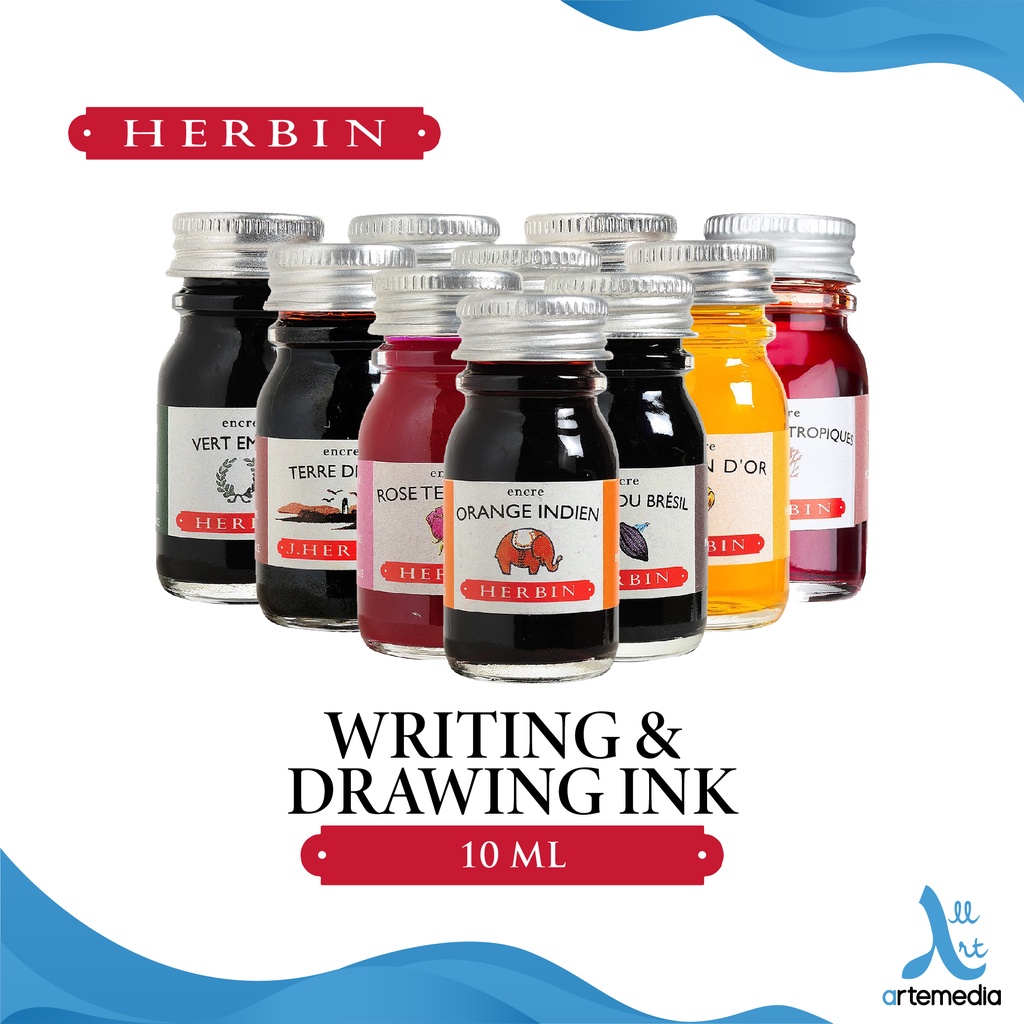 Jual Herbin Writing & Drawing Ink 10ml – French Fountain Pen & Dip Pen ...