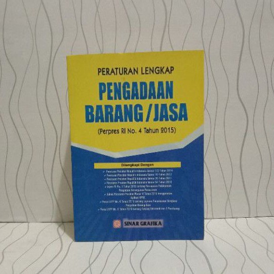 Jual BUKU PERATURAN LENGKAP PENGADAAN BARANG DAN JASA ' SG ' | Shopee ...