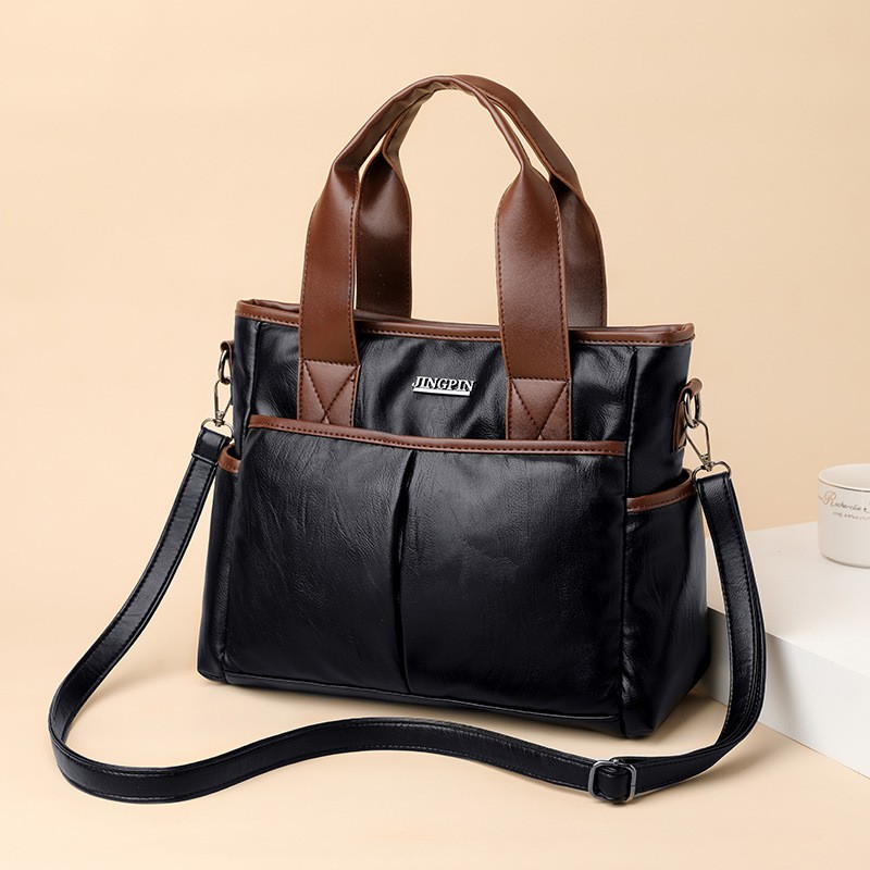 Jual TAS SELEMPANG KULIT WANITA HITAM TA408B5 MORLEY PREMIUM KOREA