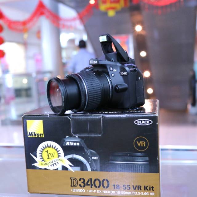 Jual Nikon d3400 kit 18-55mm VR bluetooth | Shopee Indonesia Jual Nikon d3400 kit 18-55mm VR bluetooth | Shopee Indonesia