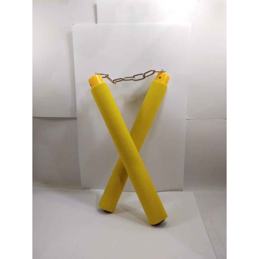 Jual Double Stick Busa Warna Cat Nunchaku Ruyung Bruce Lee baton toya ...