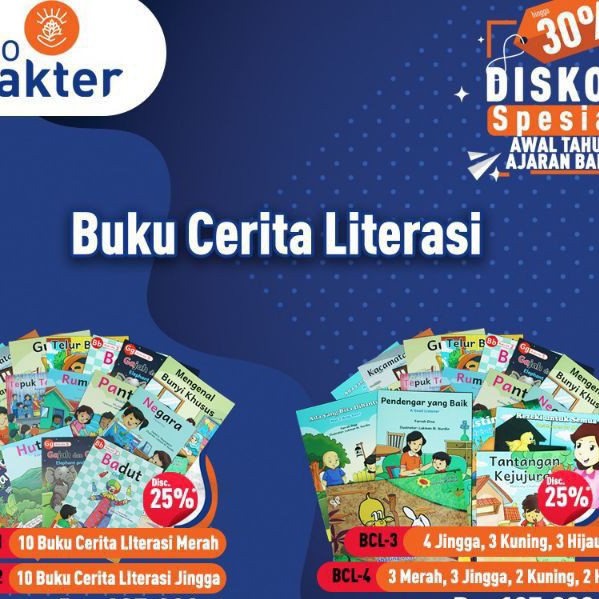 Jual LIMITED Buku Cerita Literasi (BCL 1-2-3-4) | Shopee Indonesia