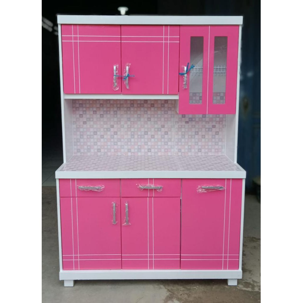 (FREE ONGKIR) Lemari Sayur 3 Pintu/ Lemari Dapur/ Rak Piring/ Kitchen Cabinet