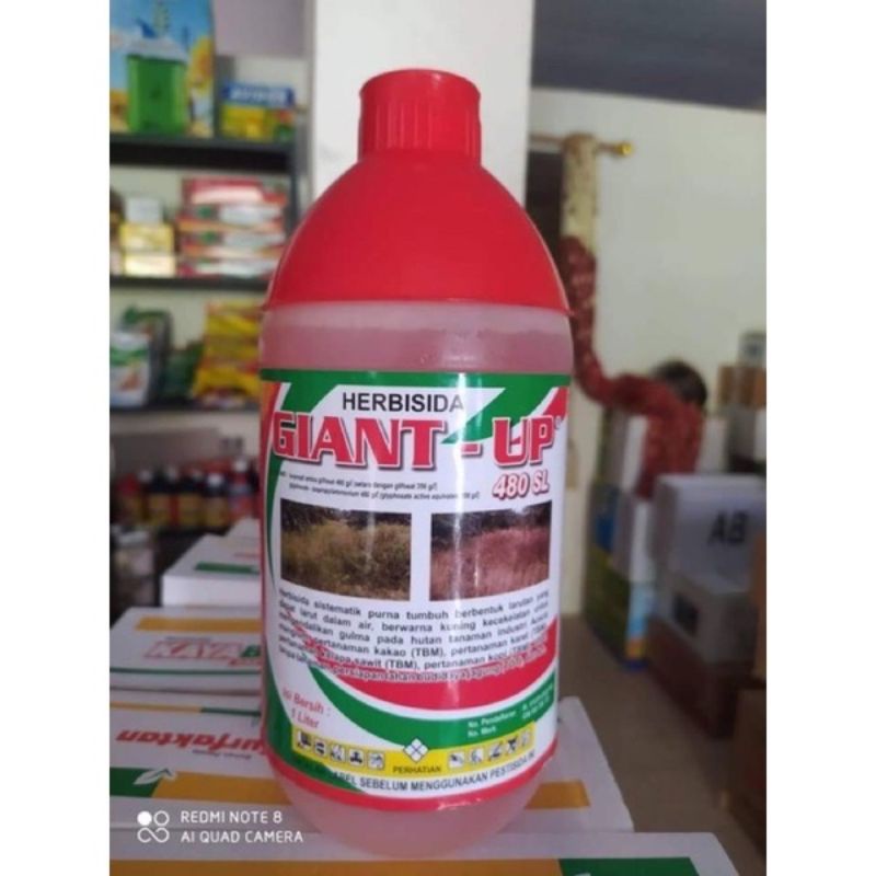 Jual Herbisida Giant Up 480 Sl Herbisida Rumput Kemasan 1liter Glifosat