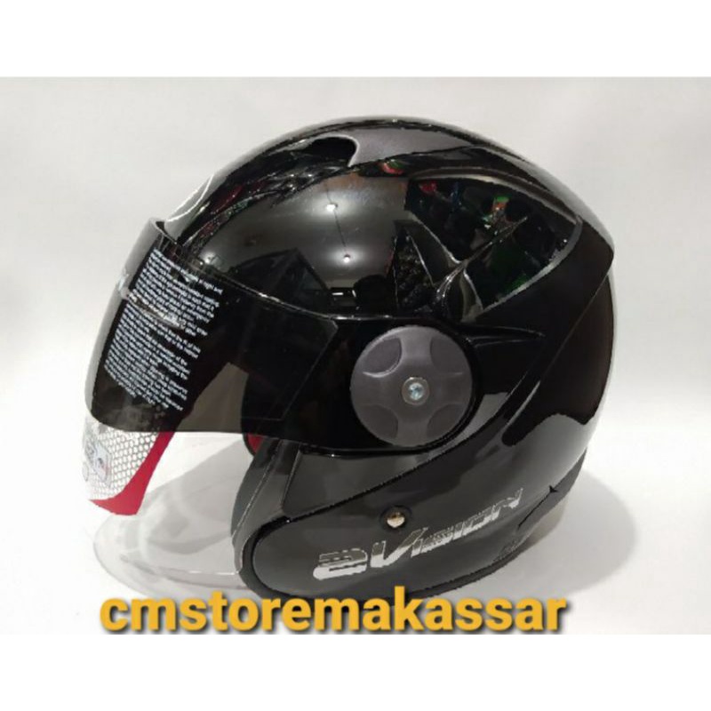 Helm KYT Vision SNI DOT Double Visor Kacamata Luar Sun Visor