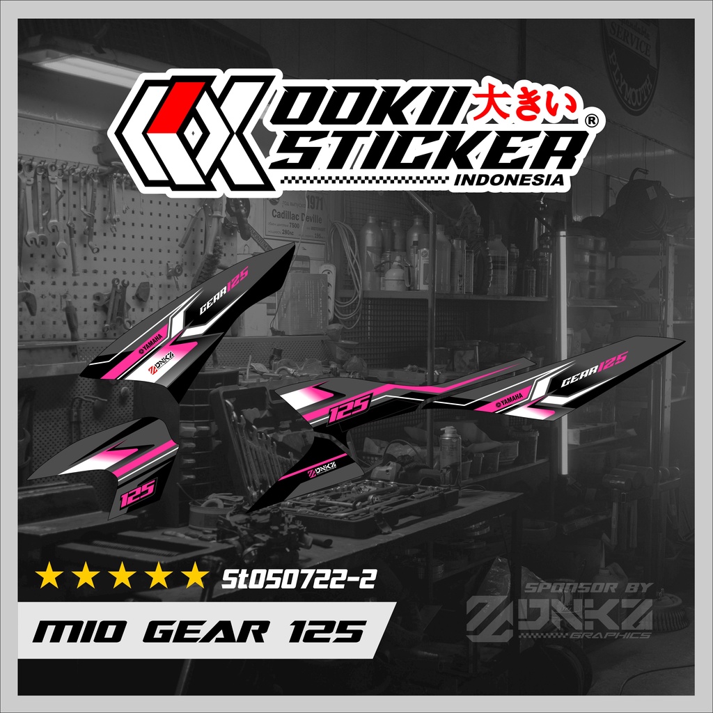 Jual Stiker Mio 125 Gear Decal Striping Mio Gear 125 ST050722-2 OOKII ...