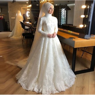 Dress pengantin muslimah sales simple