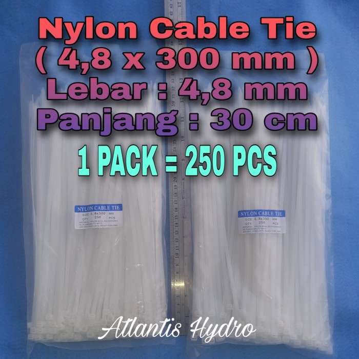 Jual Kabel Tis Cm Kabel Ties Nylon Cable Tie X Mm Pack Murah Shopee Indonesia