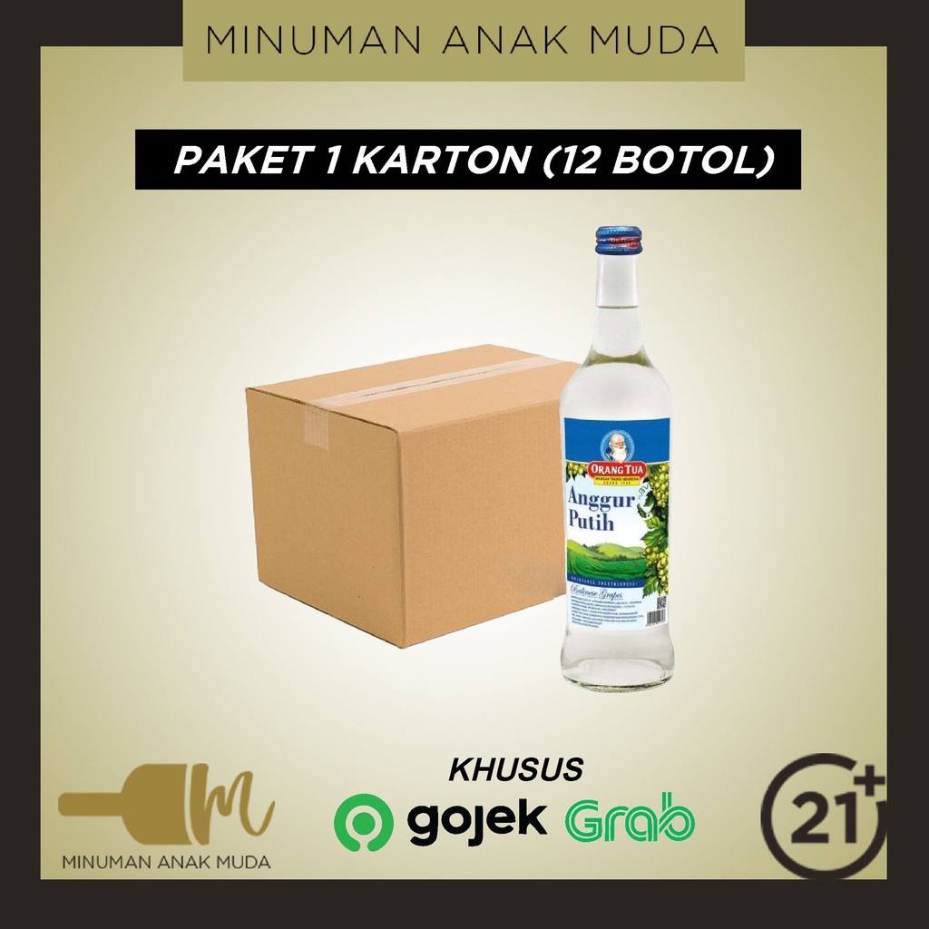 Jual Anggur Putih Cap Orang Tua Ot Ml Karton Gojek Grab