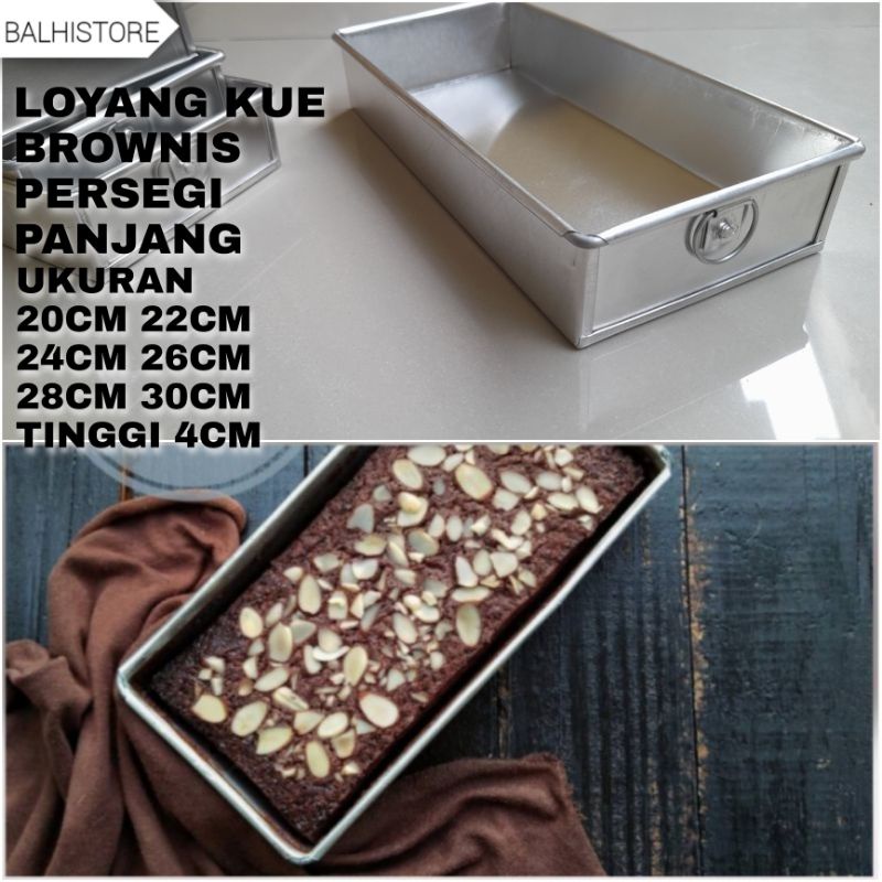 Jual Loyang Kue Brownis / Cetakan Kue Brownies / Bolu Kotak Persegi