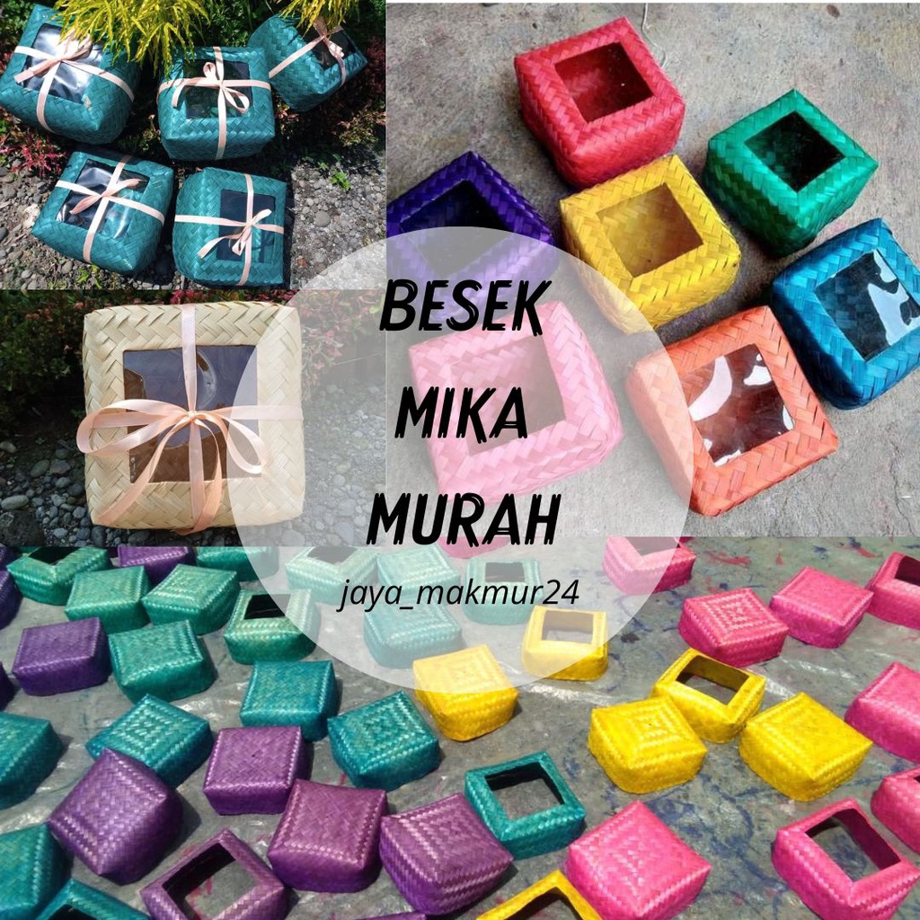 Jual Besek Mika Warna - Besek Mika Pita - Besek Mika 18x18 - Besek Mika ...