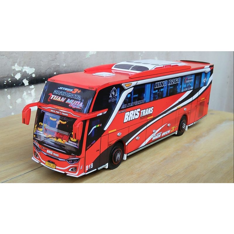 Jual Miniatur Bus Bris Trans Tuan Muda Terbaru Skala Jetbus Shd