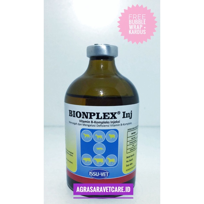 Jual BIONPLEX INJ. 100 ML ISSU- B COMPLEX HEWAN SEPERTI B SANPLEX PRO B ...