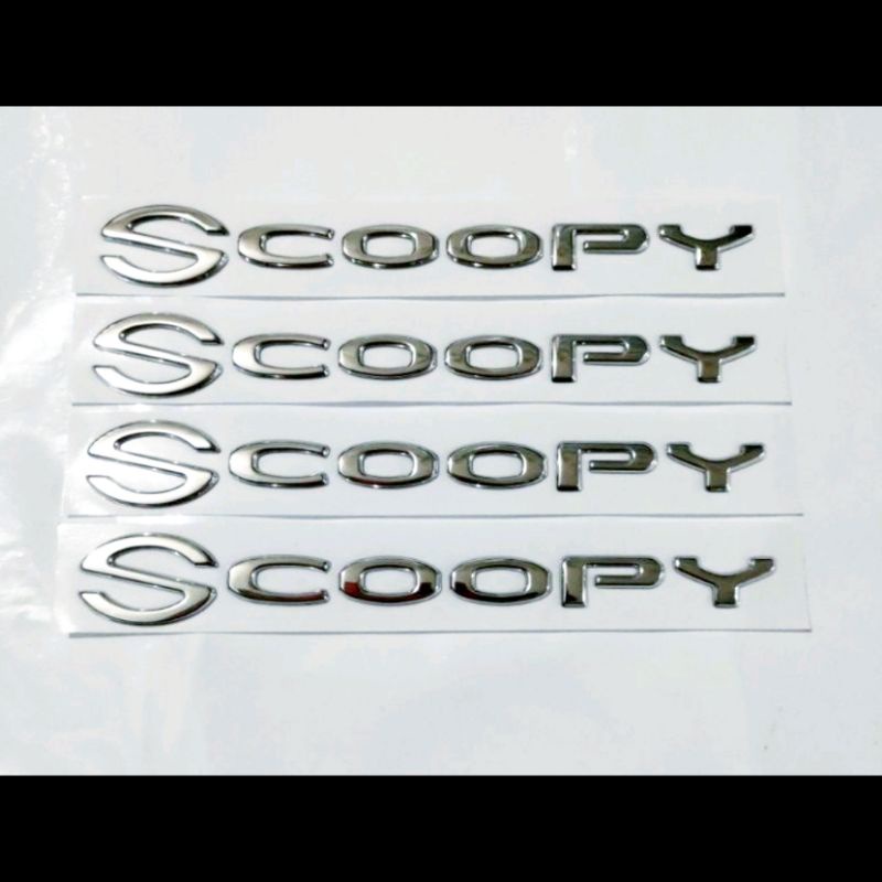 Jual emblem logo scoopy 3D (2 pcs) | Shopee Indonesia
