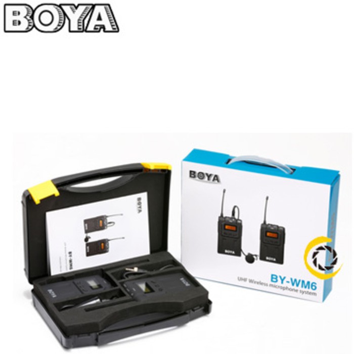 Jual BOYA BY-WM6 UHF Wireless Microphone | Shopee Indonesia
