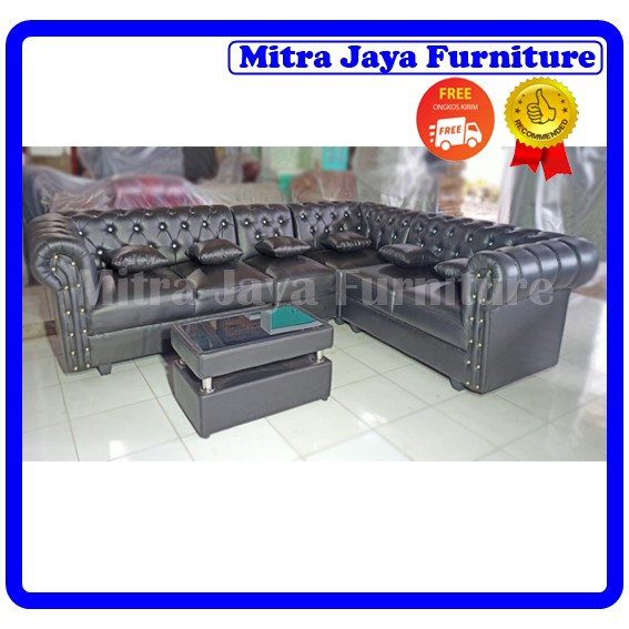 Jual FREE ONGKIR SOFA L FULL SET KANCING MINIMALIS MEWAH/ SOFA TAMU ...