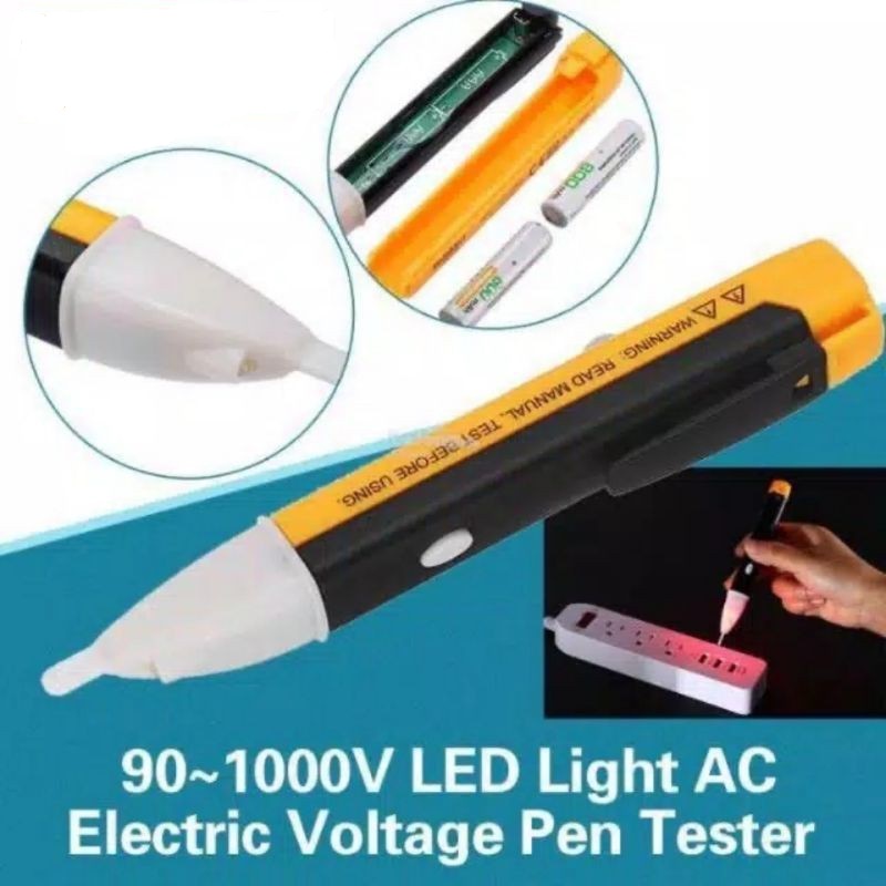 Jual TESPEN SENSOR DETEKTOR VOLTASE TESTER ELEKTRIK AC DC SENSOR BUNYI ...