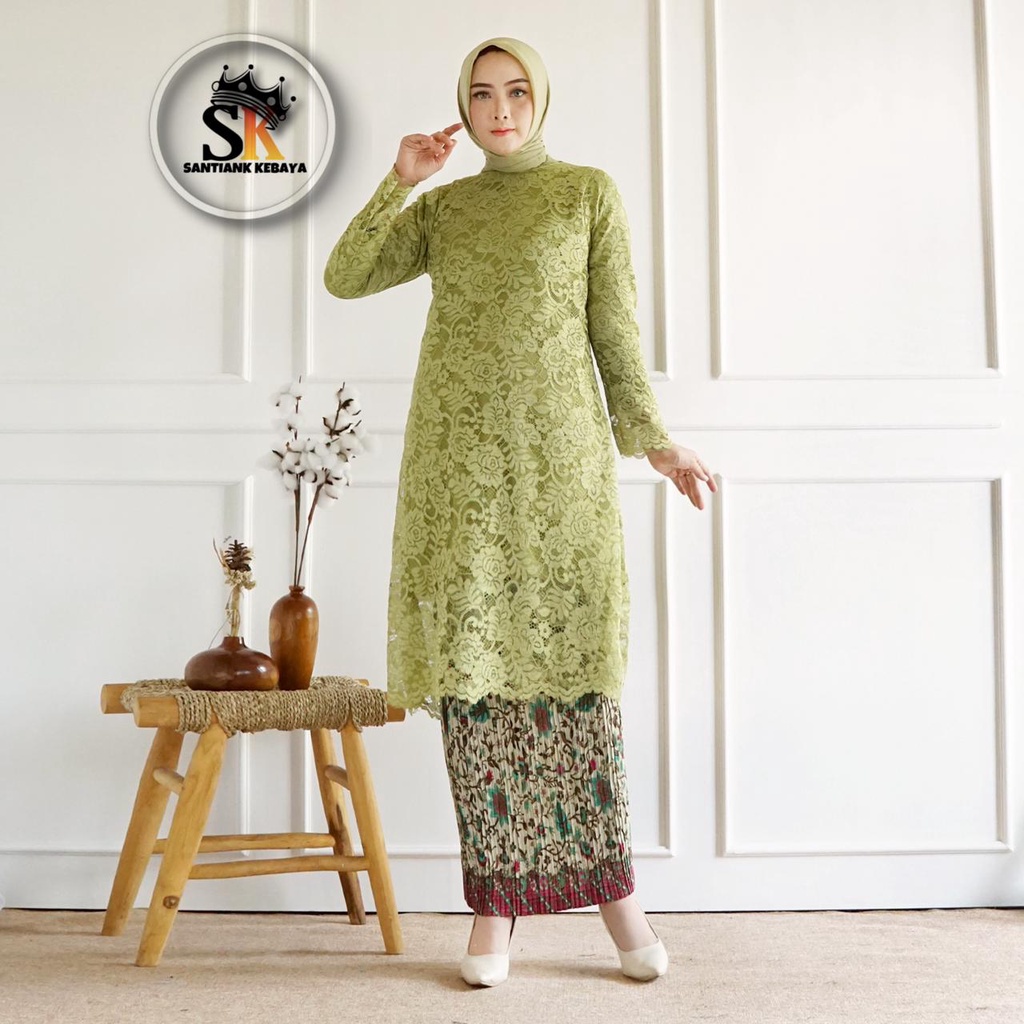 Jual Kebaya Tunik Brokat Stelan Kebaya Modern Kebaya Wisuda Baju ...