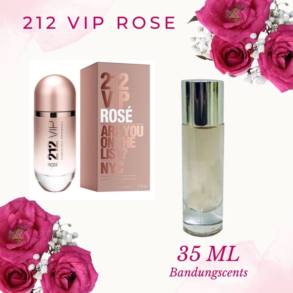 Jual 212 VIP Rose 35 ML Inspired Perfume | Shopee Indonesia