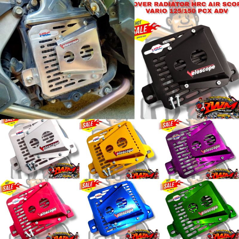 Jual Cover Radiator cnc HRC Vario 125 150 Adv Pcx Kualitas Premium ...