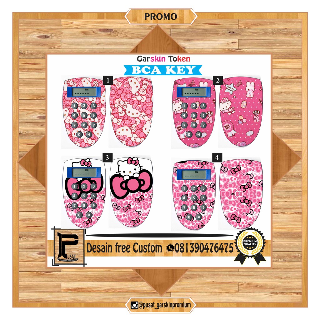 Jual Garskin token Bca key, Danamon, BNI - Desain 2 | Shopee Indonesia